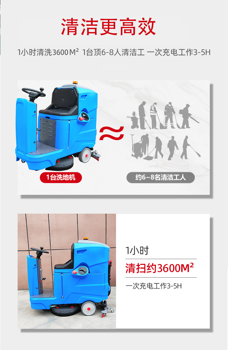 云南驾驶式洗地机更适合用在高铁站